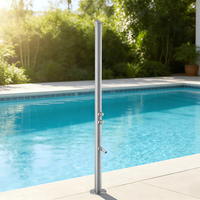 Colonne de douche extérieure en acier inoxydable pour hôtels, robinets de douche extérieurs en acier inoxydable 304/316