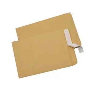 Personalizado impresso por atacado A3 A4 auto selo papel kraft cartão embalagem papel envelope