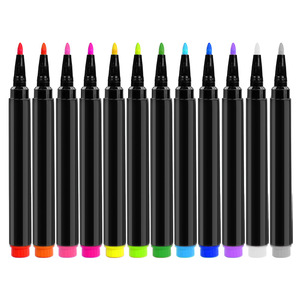 Pennarello Cancellabile a Gesso Liquido Senza Polvere, Solubile in Acqua, 12 Colori, per <span class=keywords><strong>Lavagna</strong></span> Luminosa a LED e <span class=keywords><strong>Lavagna</strong></span> Bianca, per Graffiti - Product Image 1