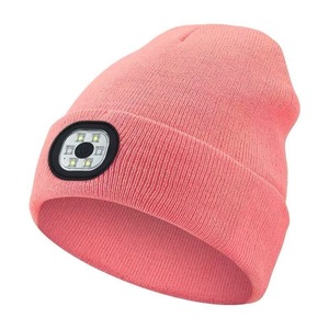 Unisex LED Bere Şapka USB Şarj Edilebilir Çıkarılabilir 4 LED 3 Modlu Eller Serbest Kafa Lambası Kışlık Örgü Gece Koşusu Jogging Kafa Lambası - Product Image 6