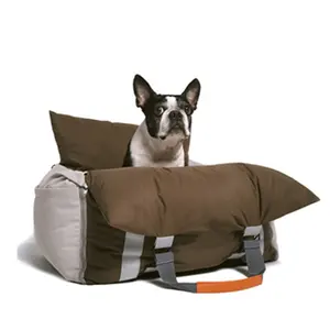 狗汽车座椅宠物助推器带可连接遮阳帘狗旅行床狗座椅宠物汽车座椅带定制标志