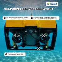 Drone sous-marin à chenilles pour le sauvetage, la pêche, l'aquaculture, la patrouille, robot intelligent, vente en gros, caméra 1080p, lumières LED