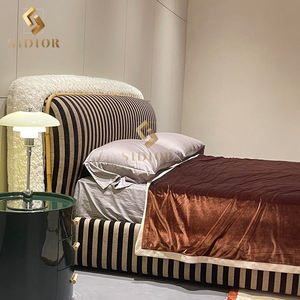 Modern Full Size Bedroom Suites Modern Set Furniture <strong>Designer</strong> Leather Light Luxury Italian Bed <strong>Camas</strong> Modernas Bedroom Furniture - Product Image 6