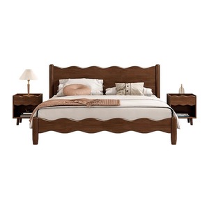 <span class=keywords><strong>Choosy</strong></span> Bắc Âu 1.68M Nhật Bản Retro giường đôi mềm mại hiện đại tối giản sóng Thiết kế rắn GỖ NỘI THẤT PHÒNG NGỦ chủ giường cưới - Product Image 1