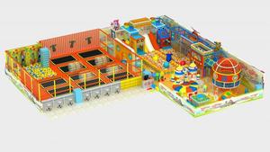 Hot bán tùy chỉnh 500 mét vuông đa chức năng <span class=keywords><strong>Trampoline</strong></span> công viên thiết bị bao gồm cả miếng bọt biển hồ bơi và khối gỗ - Product Image 4