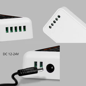 Controlador de Grupo LED de 4 Zonas para Tiras de Luz LED RGBW, Interruptor Manual, Control Remoto RF de 2.4GHz, Controlador RGB de 244W - Product Image 5