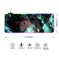 FLAME SNAKE Cartoon Series Anime Tapis de souris de jeu personnalisé imprimé, tapis de souris de jeu RGB XL, tapis de souris 800*300mm