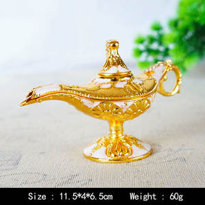 <span class=keywords><strong>Aladin</strong></span> Magic Genie Lamps Antique Wishing <span class=keywords><strong>Aladin</strong></span> Lamp Souvenir Classic Vintage Collectible Lamp Home Decoration Metal Crafts Gift - Product Image 2