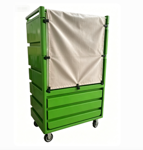 Carro de lavandería de plástico <span class=keywords><strong>con</strong></span> parte superior abierta de 900L, carrito de lavandería de PE de alta resistencia <span class=keywords><strong>con</strong></span> capacidad de carga de 400KG para hoteles y <span class=keywords><strong>hospitales</strong></span> - Product Image 1