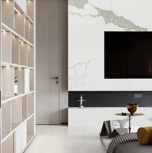 HIC Quartz Statuario Venato Calacatta Haute Qualité Design Moderne Quartz Artificiel Comptoirs En Pierre D'ingénierie Grande Dalle 5 + Ans - Product Image 4