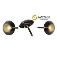 Clous de chaise Yanyang 12 mm, épingles de rembourrage en fer, clous de meubles personnalisés de style carré argenté 19 mm