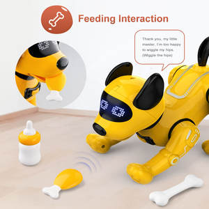 Chien <span class=keywords><strong>robot</strong></span> interactif R19 : télécommande, programmable, cascade, danse musicale avec détection vocale et gestuelle, animal de compagnie - Product Image 4