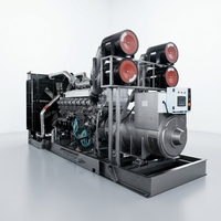 Générateur diesel synchrone triphasé BRH AC 1200KW 1500KVA 200A type silencieux 380V avec alternateur sans balais et moteur Baudouin