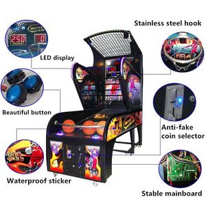 Machine de jeu de basket-ball électronique d'intérieur la plus vendue, machine de tir au basket-ball automatique, machine de jeu d'arcade - Product Image 6