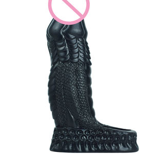 FAAK 17.3cm üst Pick köpek düğüm Penis kol/genişletici silikon yapay Penis büyütme gecikme boşalma için seks oyuncakları damla nakliye - Product Image 4