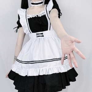 Costume <span class=keywords><strong>da</strong></span> Cameriera Giapponese Lolita per Donne, Adorabile Outfit Kawaii per Cosplay, Halloween, Spettacoli Anime, Uso Quotidiano e Palcoscenico - Product Image 2