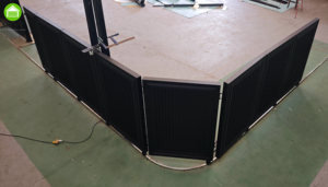 بوابة كهربائية دوارة للحدائق بزاوية 90 درجة، محرك بوابة منزلقة دوارة من الألومنيوم - Product Image 4