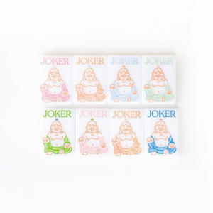 Juego de Mahjong Americano de Acrílico Premium al por Mayor, Fichas de <span class=keywords><strong>Buda</strong></span> Sonriente de Gran Tamaño para Interiores, OEM ODM de China, Envío Inmediato - Product Image 1