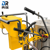 Machine de marquage routier électrique thermoplastique avec distributeur de billes de verre simple pour la construction de routes et de parkings