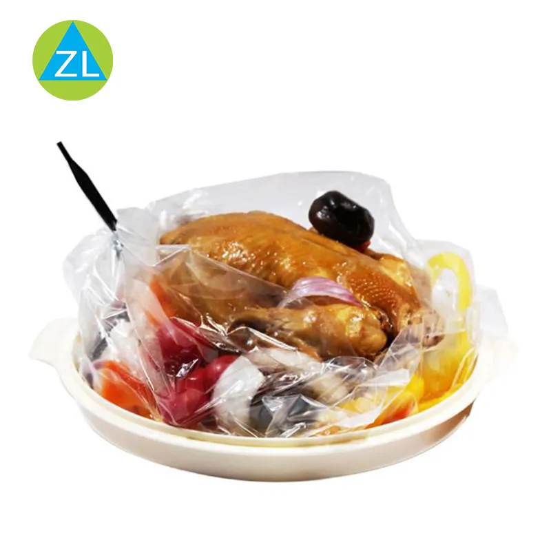 Thanking Giving Baking Oven Bag Customized Free Bpa Nylon Microwave Turkey Bags Roast Chicken Plastic Pouch