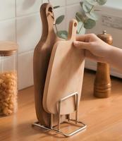Étagère multifonctionnelle en acier inoxydable à 3 niveaux, écologique, pour planches à découper de 2 cm et 3 cm d'épaisseur, couvercles de casseroles et ustensiles de cuisine