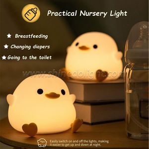 <span class=keywords><strong>Doudou</strong></span> Duck Lampe de nuit LED transfrontalière Lumière d'ambiance avec capteur pour chambre à coucher Chevet Chargement Compagnon Conception brevetée - Product Image 4
