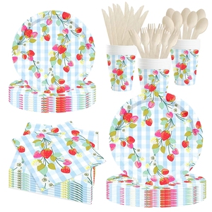 Platos de Papel para Fruta DAMAI, Decoraciones para Fiestas de Cumpleaños de Verano, Vajilla Desechable para Fruta, Artículos para Fiestas, Recuerdos para Niñas - Product Image 3