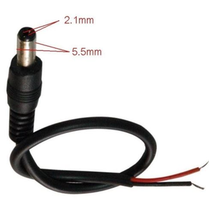 DC Barile Spina di Alimentazione Della Treccia del Cavo con <span class=keywords><strong>2</strong></span>.1mm <span class=keywords><strong>X</strong></span> 5.5mm Maschio Connettore Jack Femmina - Product Image 5