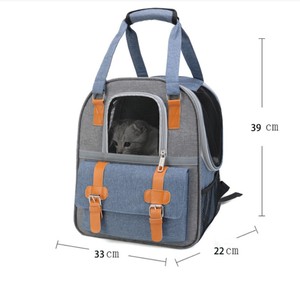 <b>Pet</b> <b>Backpack</b> Cat Dog <b>Carrier</b> Oxford Cloth Durable Outdoor Travel Blue Orange Green Solid Color - Product Image 4