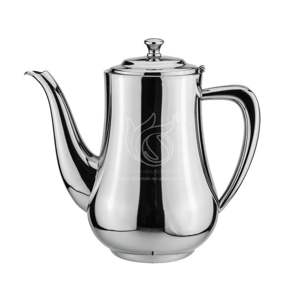 New Design Stainless Steel Teapot Tea Coffee Pot Water Kettle Large Capacity 0.35L 2L For Home Kitchen Tableware