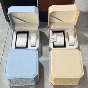 Custom Leather <b>Watch</b> & Jewelry Gift <b>Set</b> Boxes With Logo For Woman, Jewelry & Cufflinks Packaging Boxes With Logo For Couple Gift - Product Image 2
