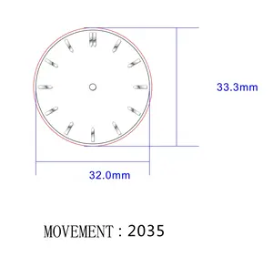 Formato personalizzato E la Forma UP Sticker Hour Marker Per Il Quadrante Dell'orologio Della Vigilanza Parti Che Fanno ND UP Indici