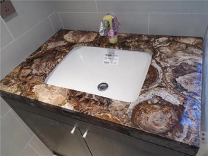 Lastra di Agata Viola di Lusso, Pietre Semipreziose, Pannelli in <span class=keywords><strong>Pietra</strong></span> Retroilluminati, Lastra di Marmo Viola per Top Cucina e Decorazione Murale - Product Image 5
