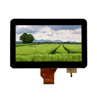 Modul LCM LCD TFT Formike 7 Inci 800x480 Sentuh Kapasitif 50Pin FPC LED Backlight Otomotif Medis Industri HMI Instrumen