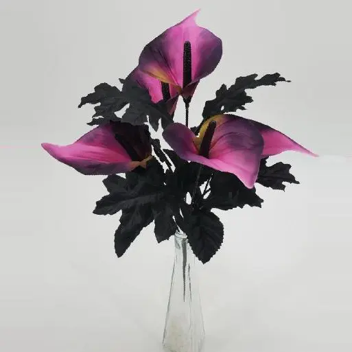 Buquê de flores artificiais para decoração de festas, buquê de flores e plantas de seda para decoração de Halloween, novo design, 2024, novo design