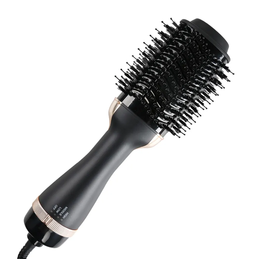 Spazzola Capelli Rotante Electric Oval Comb Hair Dryer and Volumizer Salon  Hair Straightener One Step in Blow Dryer Brush