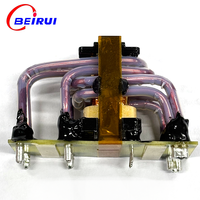 Transformateur haute fréquence personnalisé à noyau de ferrite en cuivre vertical, bobinage BR 2623, 68k-100kHz, bornes fixées en époxy BEIRUI