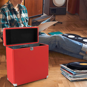 Vintage Vinyl ghi trường hợp thực hiện cho tiêu chuẩn 33 1/3 <span class=keywords><strong>45</strong></span> 78 rpm hồ sơ linh hoạt giải pháp lưu trữ - Product Image 6