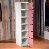 Casier de stockage en métal de meuble de rangement en acier de prix usine avec les étagères réglables pour le bureau d'école