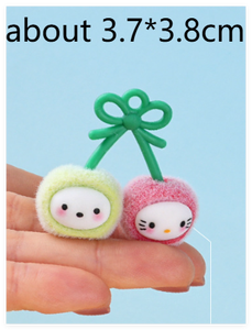 Maison de poupée miniature Kawaii, mini jouet pour enfant, <span class=keywords><strong>figurine</strong></span> de poupée en forme de cerise de dessin animé, charme 3D mignon en forme de fruit pour bricolage, surprise, sac aveugle porte-bonheur - Product Image 6
