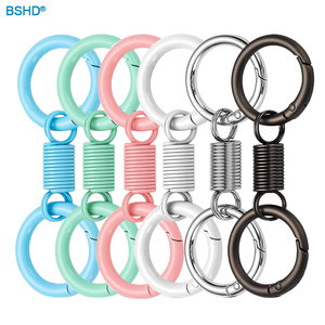 Bán Buôn Xe Keychain Phụ Kiện Kẽm Hợp Kim Keychain Với Phát Hành Nhanh Chóng Mùa Xuân Clip Key Ring Kim Loại Khóa Xoay Móc - Product Image 2
