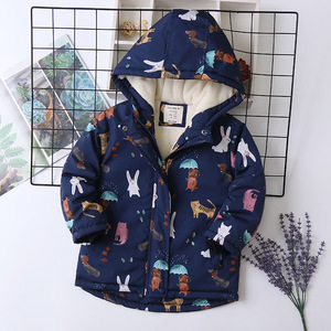 Nouvelle <span class=keywords><strong>veste</strong></span> matelassée en coton pour filles, automne et hiver, manteau matelassé pour enfants avec capuche, <span class=keywords><strong>veste</strong></span> d'hiver épaisse et doublée de polaire pour enfants - Product Image 4