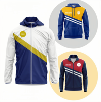 Manteaux de course personnalisés pour hommes imperméables à la mode pour le tennis en plein air et veste coupe-vent personnalisable pour hommes