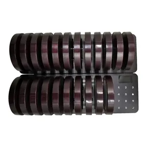 Posavasos de mesa de gestión de colas de café, 22 zumbadores de comida, sistema de llamada de <span class=keywords><strong>camarero</strong></span> inalámbrico, buscapersonas vibrador, restaurante - Product Image 1