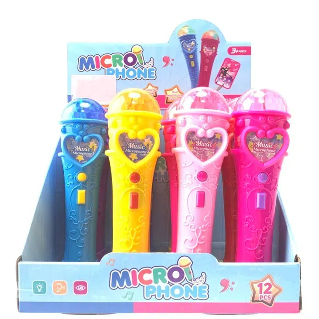 Jinming New Product Toy Microphone with Light Music Children Microphone Toy