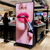 Afficheur LED portable à haute fréquence de rafraîchissement 3840Hz, pliable en trois ou quatre parties, sur pied, mobile, pour salle d'exposition