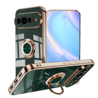 Coque antichoc avec anneau magnétique électroplaqué pour Google Pixel Fold 11 10 9 Pro XL 10Pro 9A 8 Pro 8A 7A 7 6A