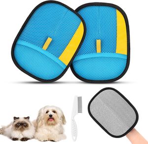 Custom Super Thick Pet Dog Hair Remover Foam Electrostatic <b>Glove</b> Brush Easy Cleaning Portable Long Plush Animal Cat Hair Brush - Product Image 1