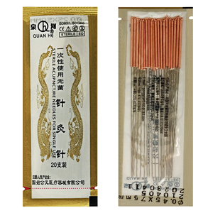 500 pezzi agujas de acupuntura aghi per agopuntura all'ingrosso con manico in rame a secco - Product Image 5