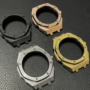 GA2100 MOD Update 4ème génération Boîtier de montre en acier inoxydable givré avec couronne Bracelet de montre en silicone Lunette métallique <span class=keywords><strong>GA</strong></span> <span class=keywords><strong>2100</strong></span> - Product Image 5